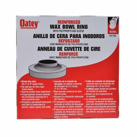 Oatey Wax Ring With Sleeve 31195